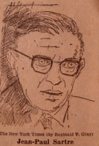 Sartre by Reginald Gray (1965, Public Domain)
